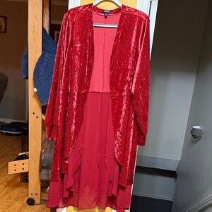 Torrid Rich Red Velvet Top